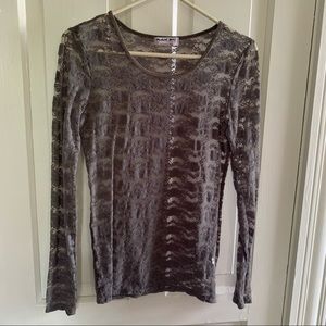 Michael stars Lace mesh top